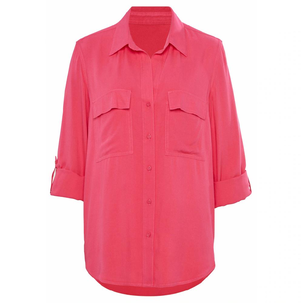Vivance Hemdbluse aus softer Lyocellqualität luftige Damenbluse casual-chic Tägliche Deals