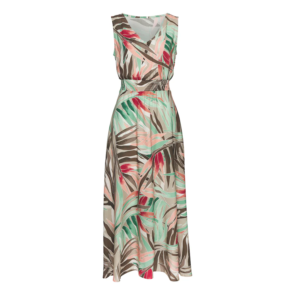Vivance Maxikleid aus gewebter Viskose langes Sommerkleid mit Alloverprint Letzter Tag