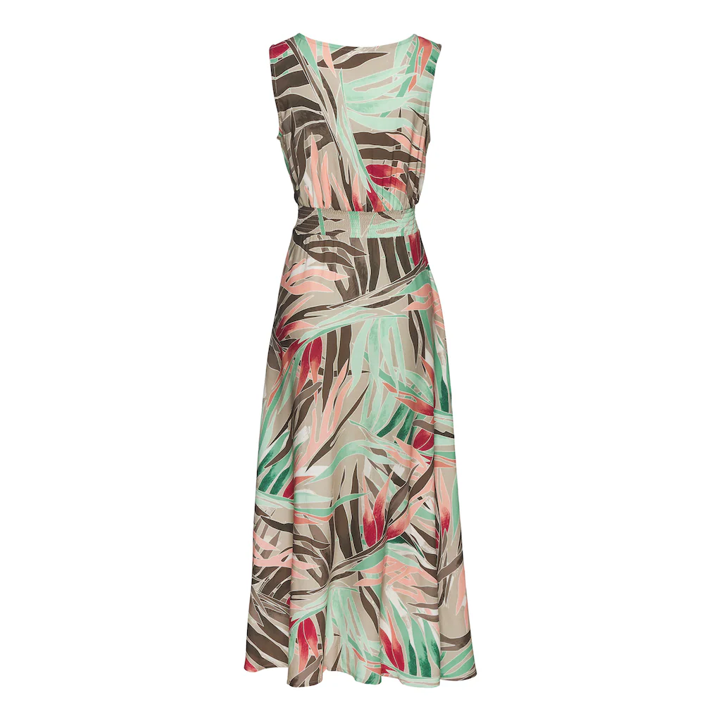 Vivance Maxikleid aus gewebter Viskose langes Sommerkleid mit Alloverprint Letzter Tag