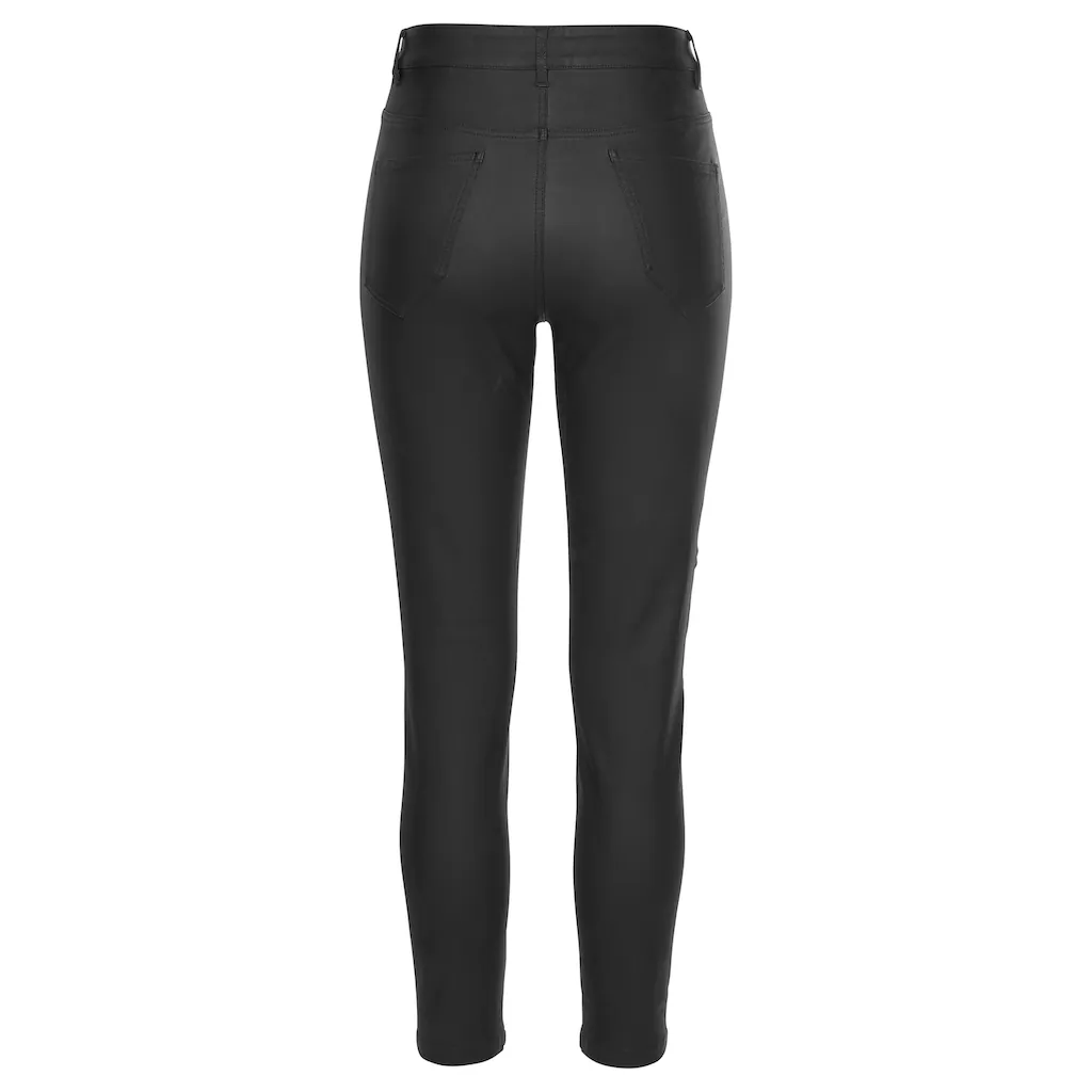 LASCANA Lederimitathose in schmaler Passform figurbetonte Jeggings mit Stretchanteil Nur für heute