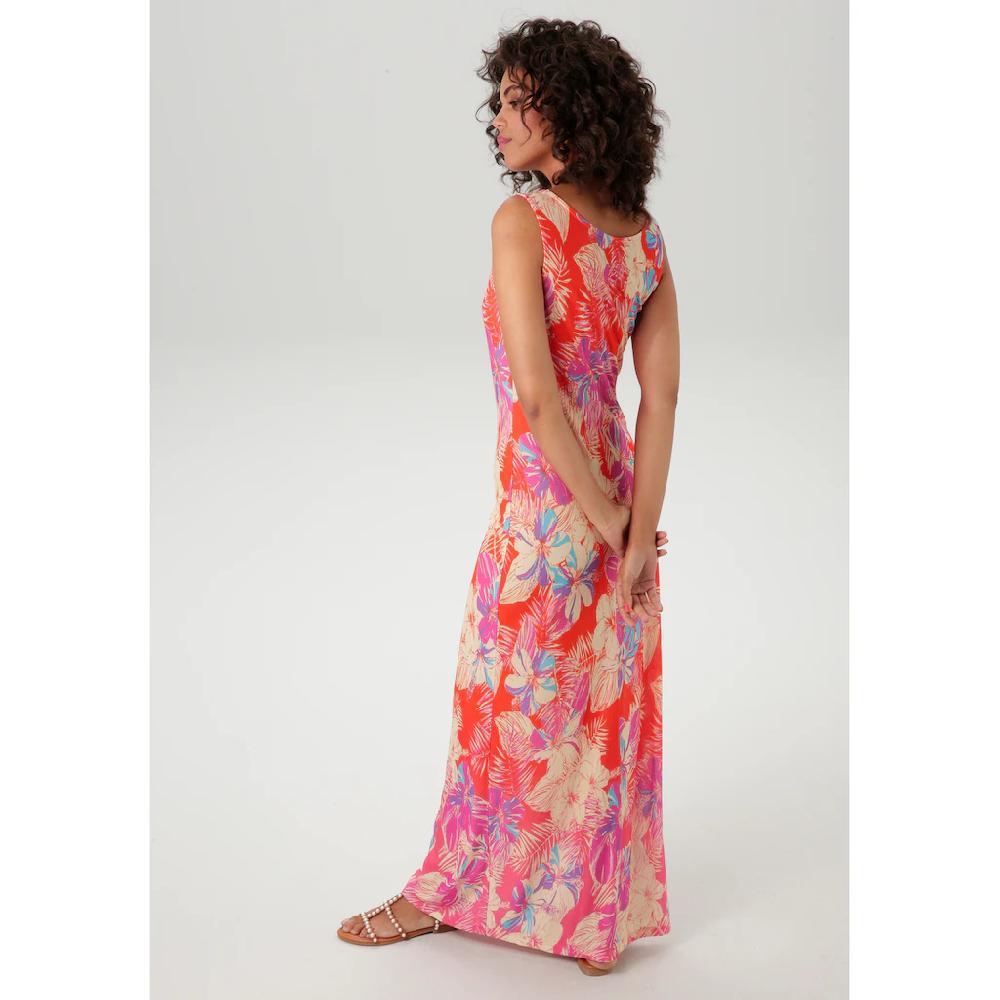 Aniston CASUAL Sommerkleid mit farbenfrohen Blumendruck - jedes Teil ein Unikat - NEUE KOLLEKTION Online