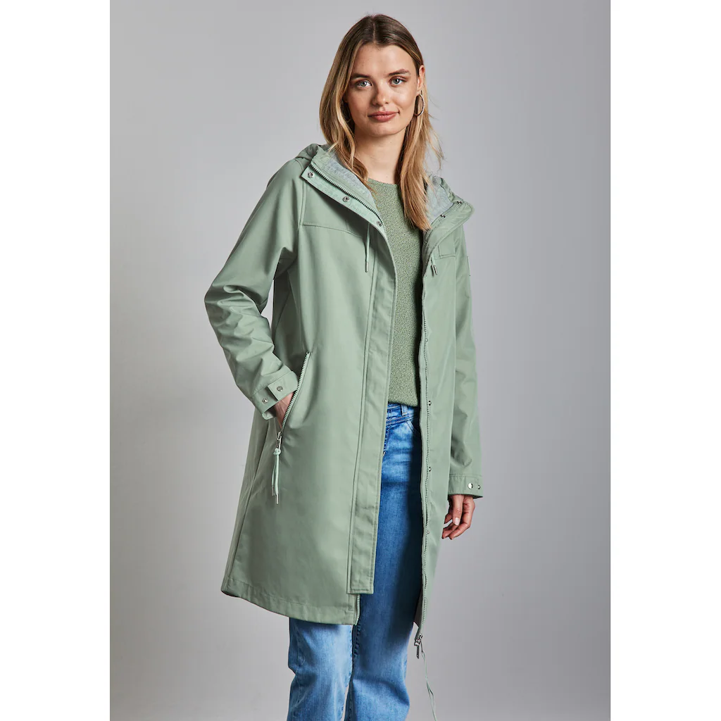 STREET ONE Kurzjacke mit Kapuze wasserabweisend Fabrik Onlineshop
