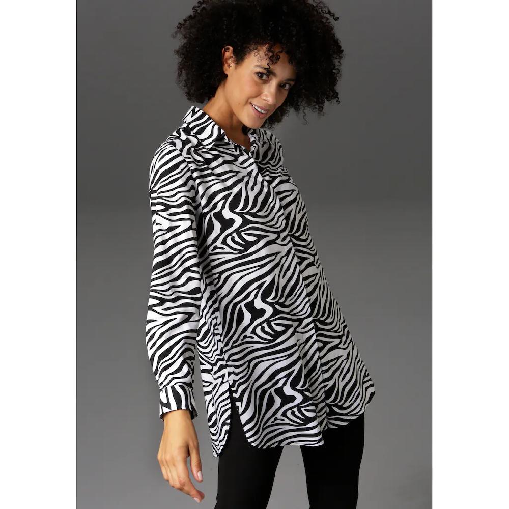 Aniston CASUAL Longbluse im Zebra-Steifen-Look Günstig kaufen