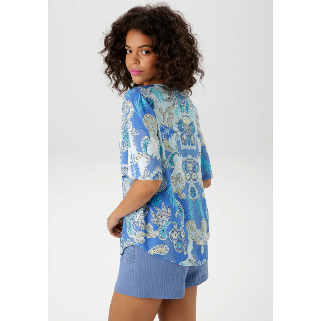 Aniston CASUAL Schlupfbluse mit großflächigem Paisley-Muster - NEUE KOLLEKTION Preisnachlass
