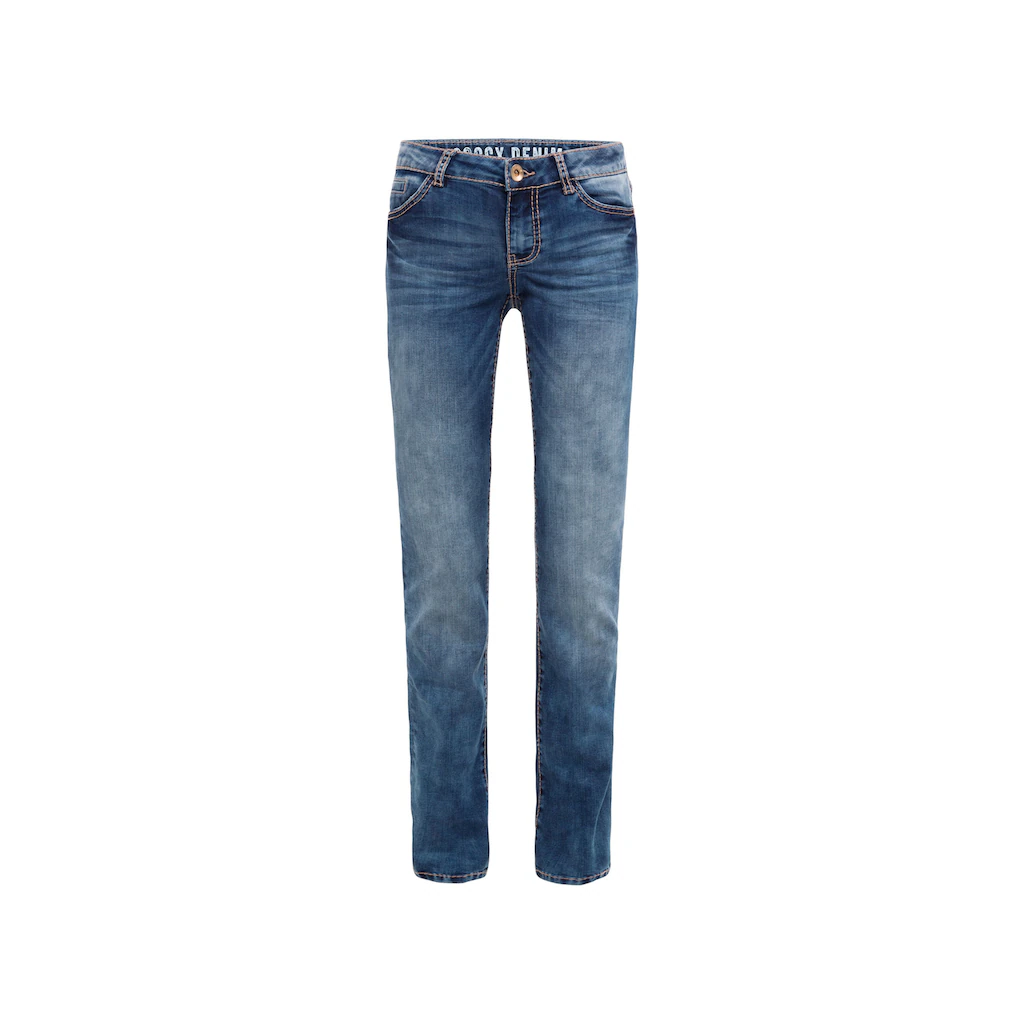 SOCCX Regular-fit-Jeans mit Turn-Up Saum Saisonschlussverkauf
