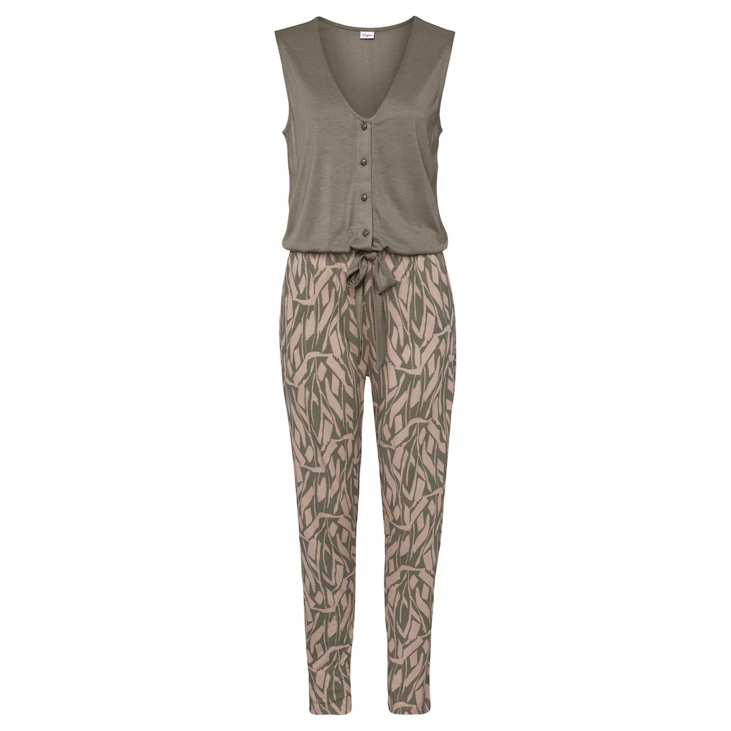 Buffalo Overall (mit Bindegürtel) im 2-in-1-Look sommerlicher Jumpsuit mit schmalem Bein Neueste Mode