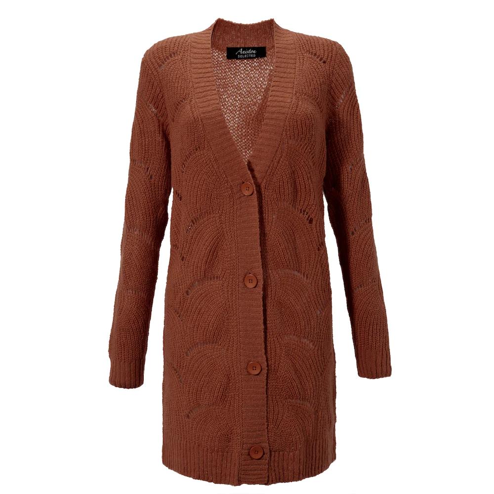 Aniston SELECTED Longstrickjacke mit Lochstrick-Muster Exklusive Angebote