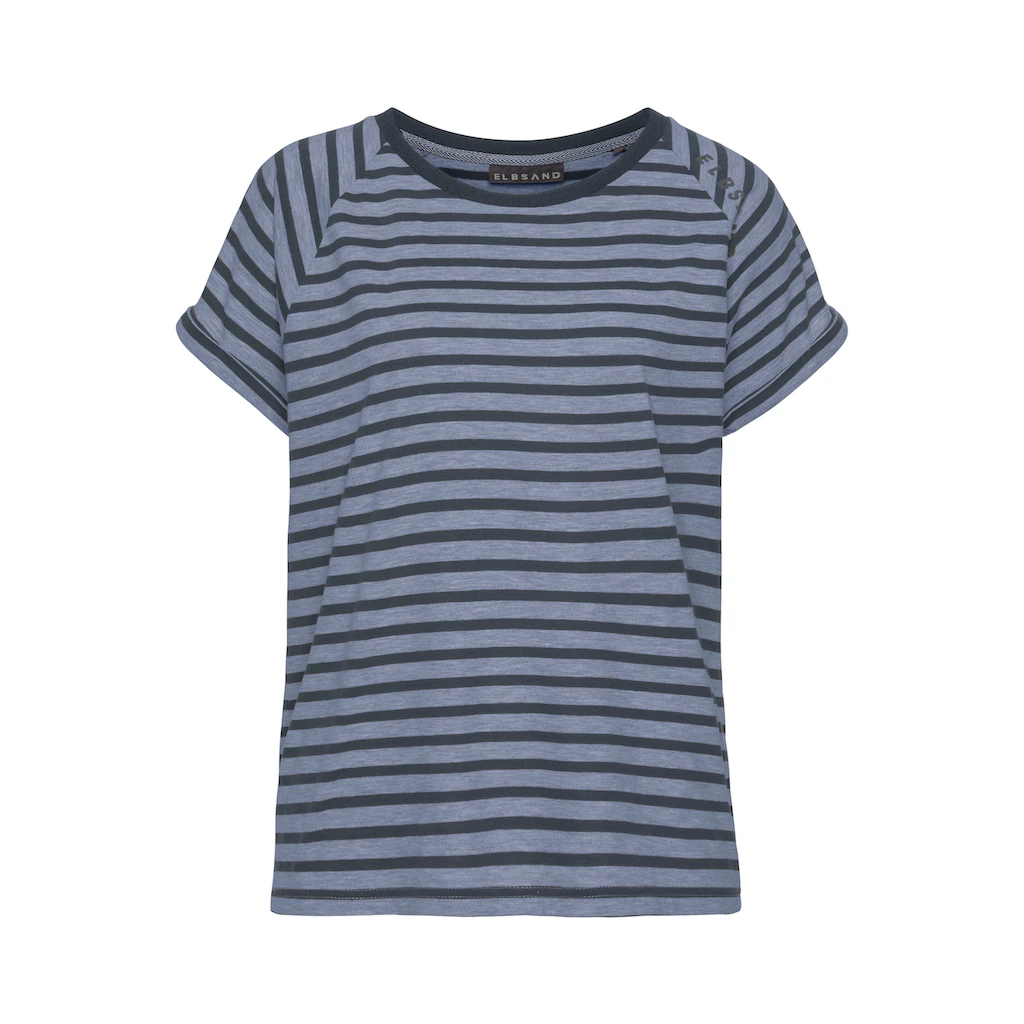 Elbsand Kurzarmshirt »Caira« mit Streifen T-Shirt aus Baumwoll-Mix sportlich und bequem Tiefpreis