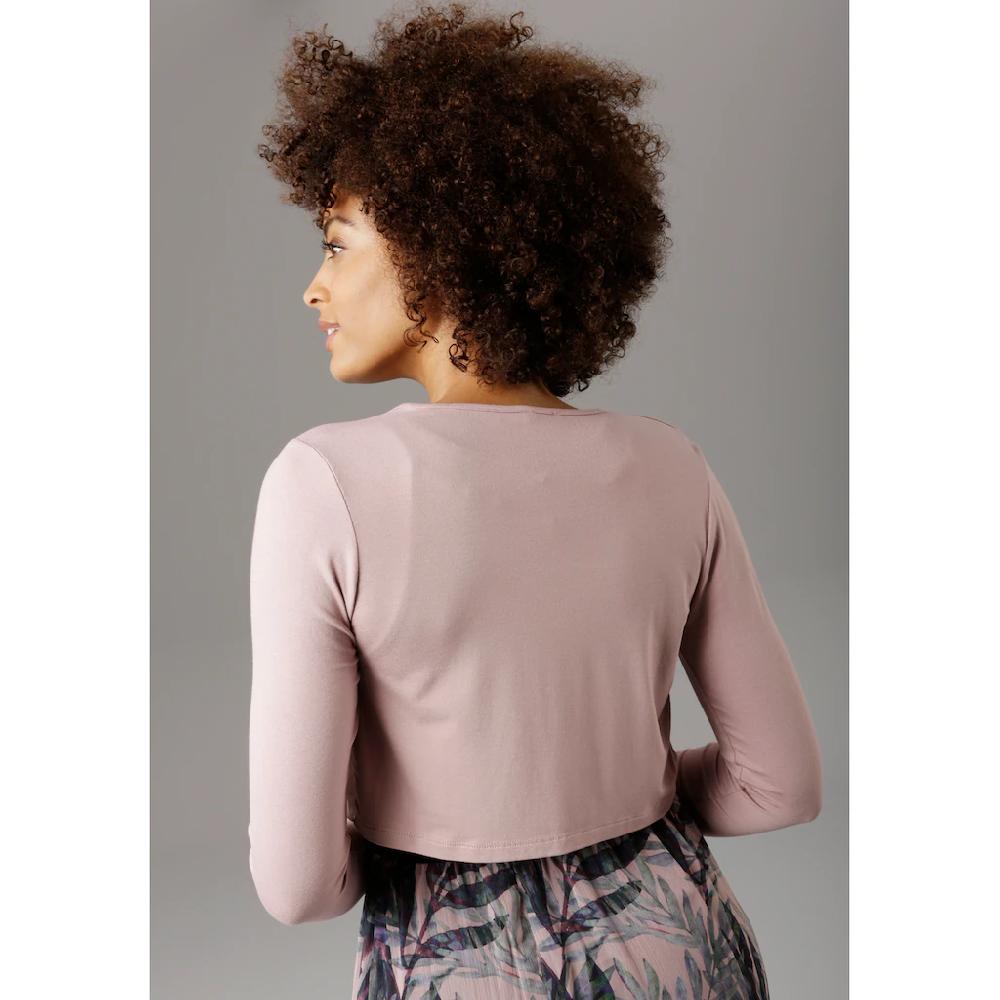Aniston SELECTED Bolero mit leicht transparentem Vorderteil Bis zu 60% Rabatt
