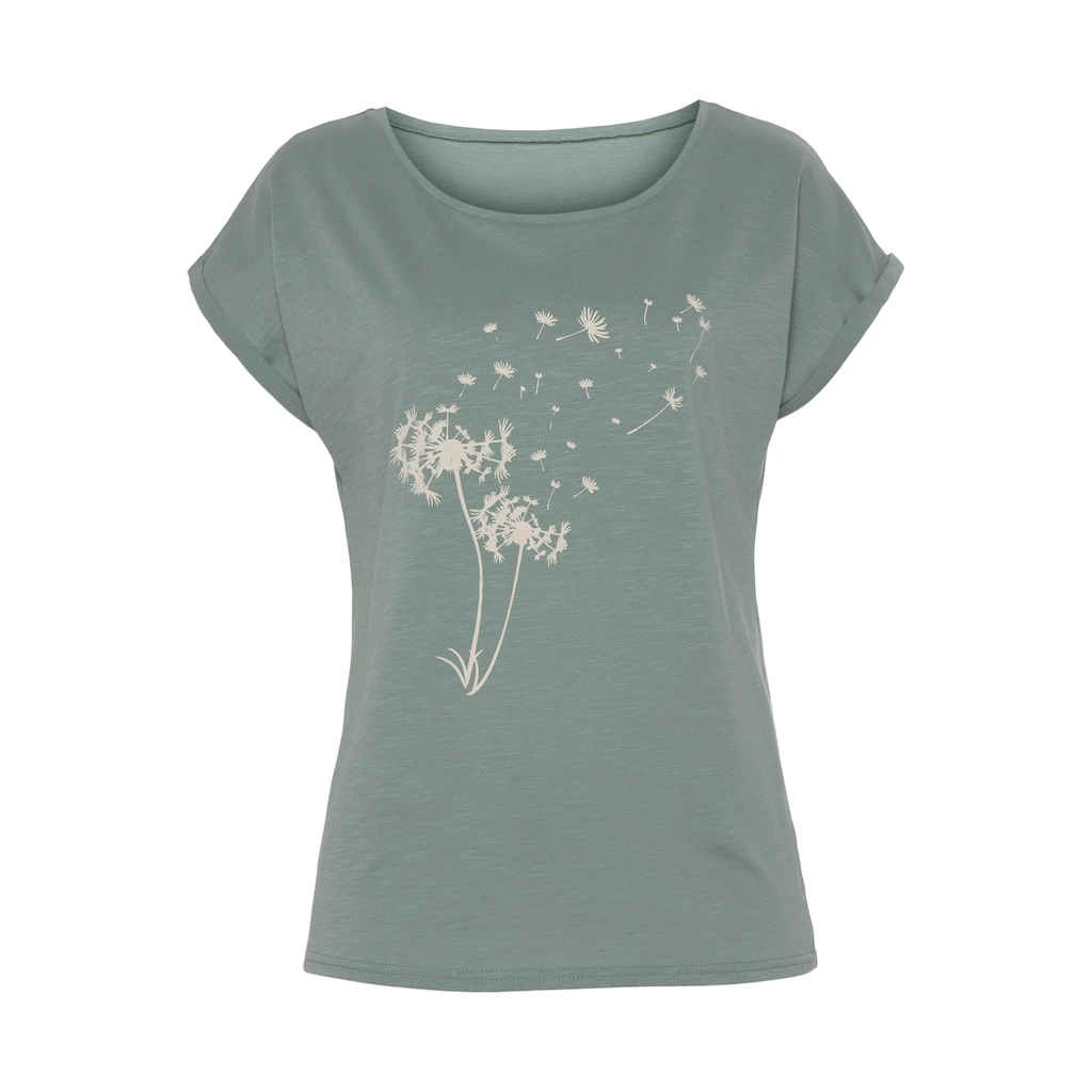 Vivance T-Shirt »mit Frontdruck "Pusteblume"« aus weicher Baumwoll-Qualität Bis zu 55% Rabatt