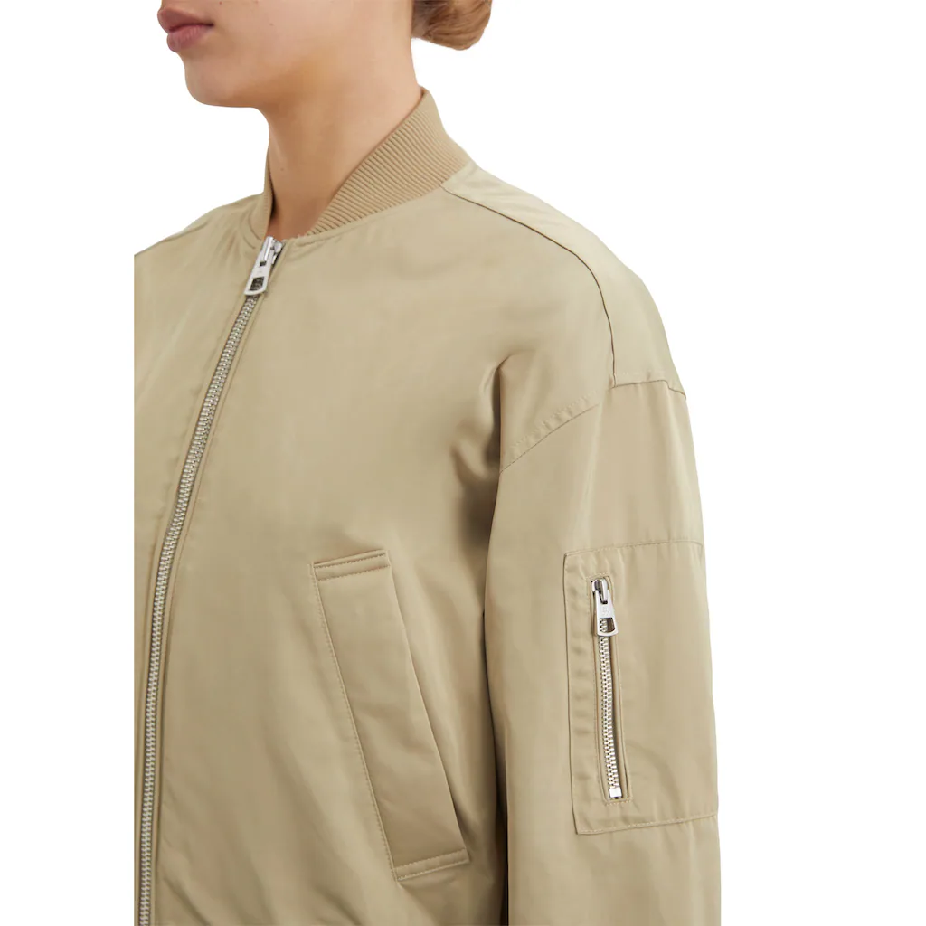 Marc O'Polo Outdoorjacke »aus recyceltem Polyester-Twill« ohne Kapuze Super Rabatt