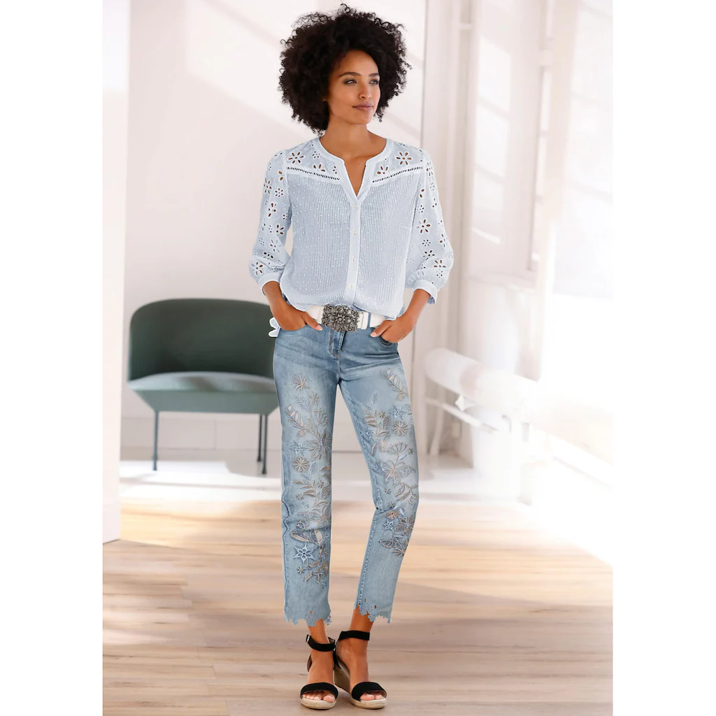heine Spitzenbluse Kostenloser Versand international