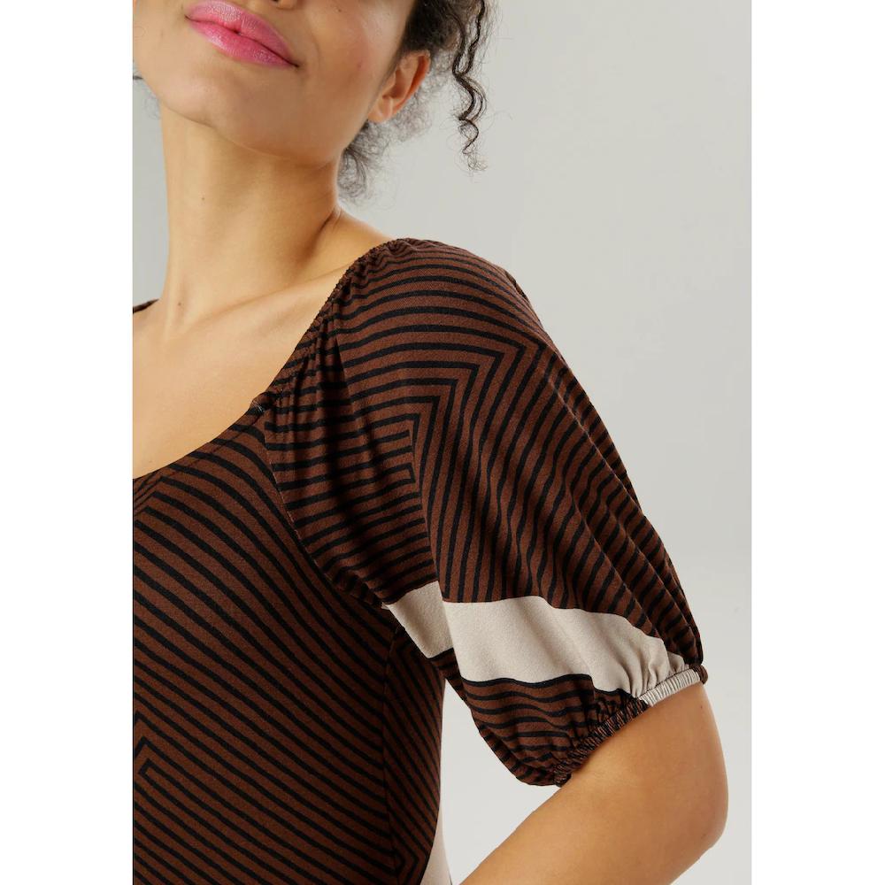 Aniston SELECTED Sommerkleid mit verlängertem Halbarm 50% Rabatt für begrenzte Zeit