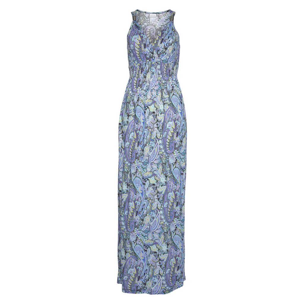 LASCANA Maxikleid mit Paisleydruck und verstellbarem Ausschnitt Sommerkleid Verkauf