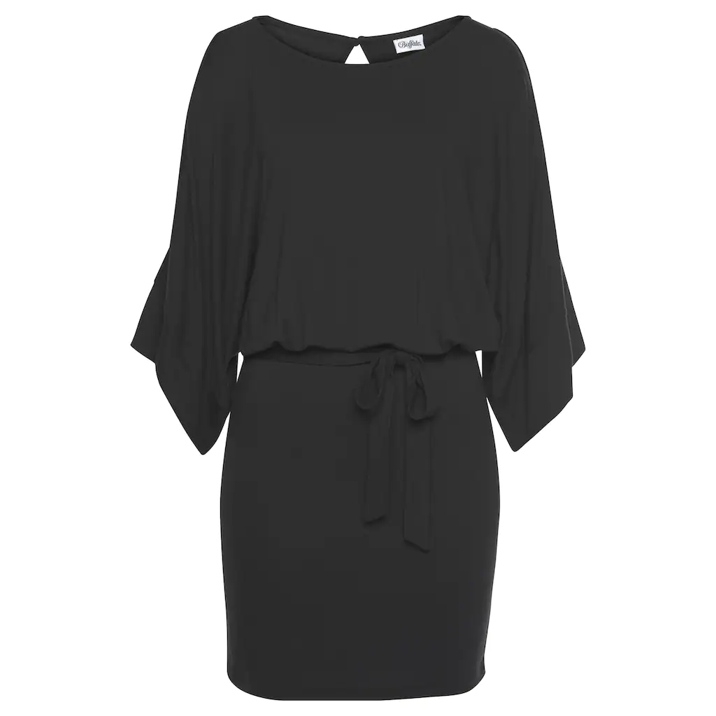 Buffalo Jerseykleid (mit Bindeband) mit Ärmelschlitzen sommerlich elegant Meist gekauft