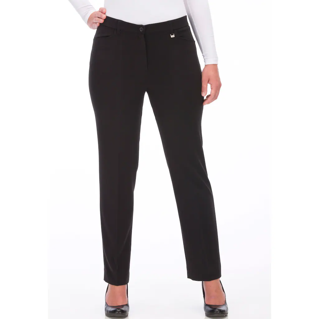 KjBRAND Stoffhose »Hose Bea in Bi-Stretch Kammgarnoptik mit Bügelfalte« ideal für kräftige Oberschenkel Fabrikpreis