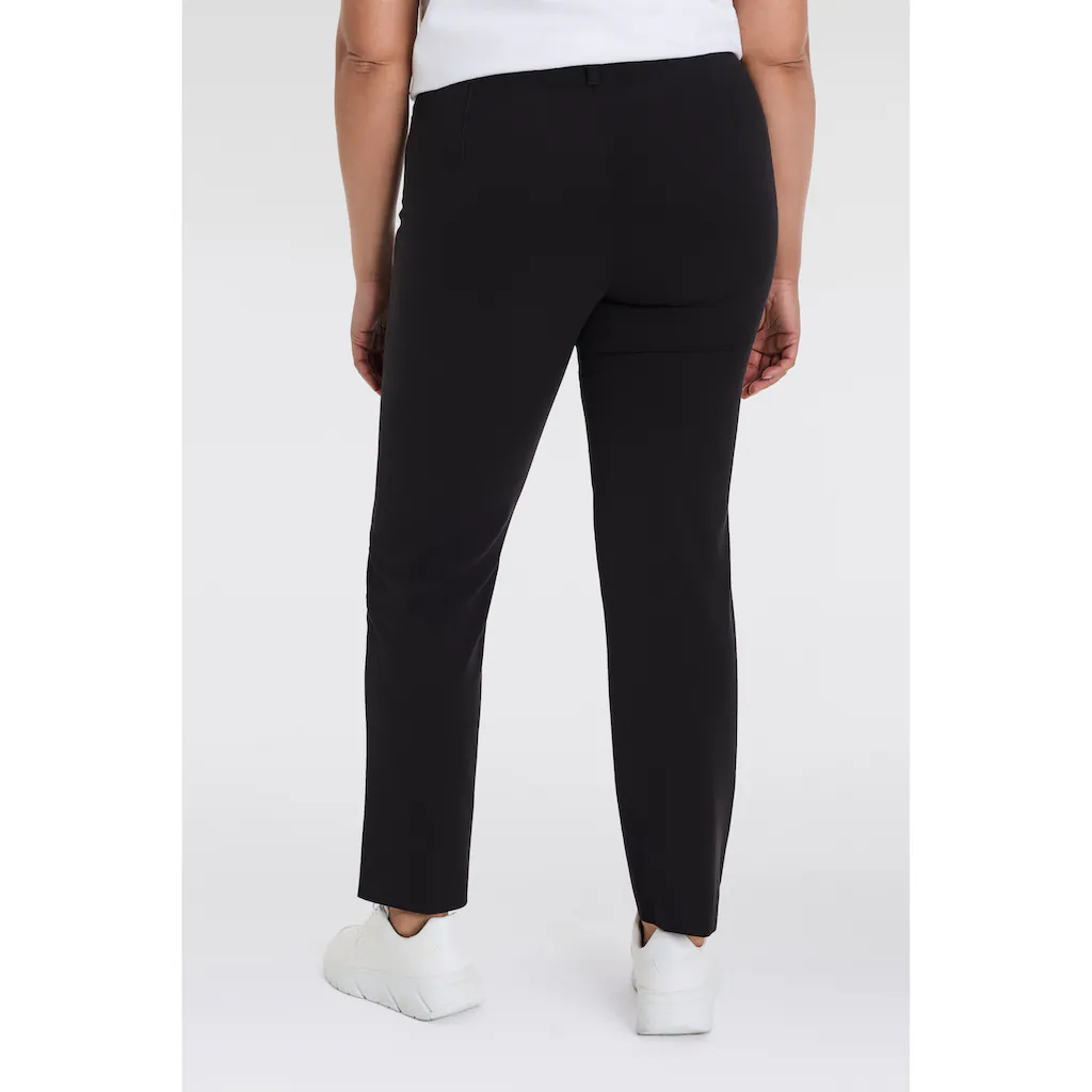 KjBRAND Stoffhose »Hose Bea in Bi-Stretch Kammgarnoptik mit Bügelfalte« ideal für kräftige Oberschenkel Fabrikpreis