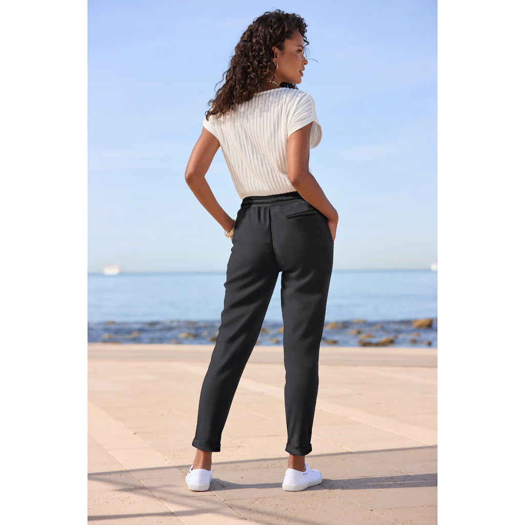 Vivance Jogger Pants mit praktischen Eingrifftaschen Schlupfhose casual-chic Begrenztes Angebot