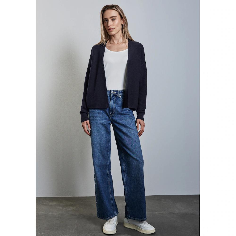 STREET ONE Cardigan im angenehmen Materialmix Lagerräumung