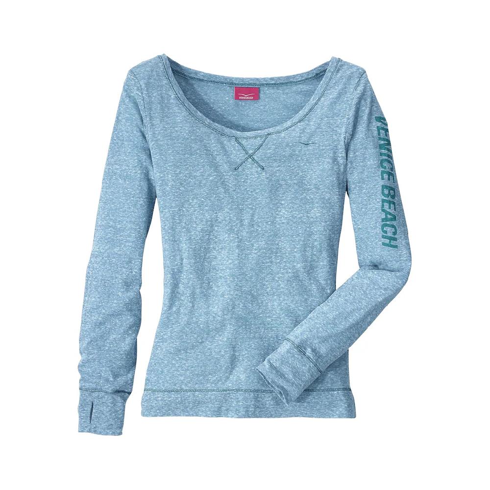 Venice Beach Langarmshirt mit sportlichem Logoprint sportlich-casual Heißer Verkauf