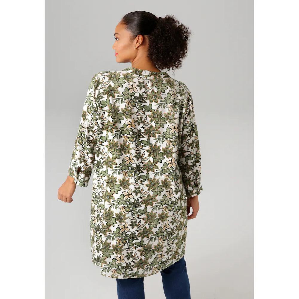 Aniston PLUS Longbluse mit farbharmonischen Blumen bedruckt - NEUE KOLLEKTION Blitzangebot